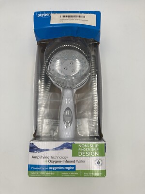 Oxygenics Fury RV 5-Setting White Handheld Shower Head 92481