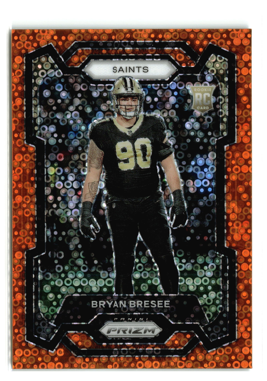 BRYAN BRESEE #372 2023 PANINI PRIZM SAINTS ORANGE DISCO