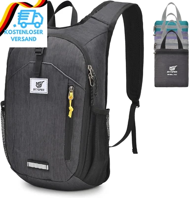 BESUCHE DEN SKYSPER-STORE SKYSPER 10L Faltbarer Rucksack Wanderrucksack Klein Tagesrucksack Daypack Reiser