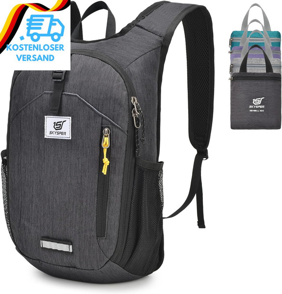 Skysper 10L Faltbarer Rucksack Wanderrucksack Klein Tagesrucksack Daypack Reiser-image