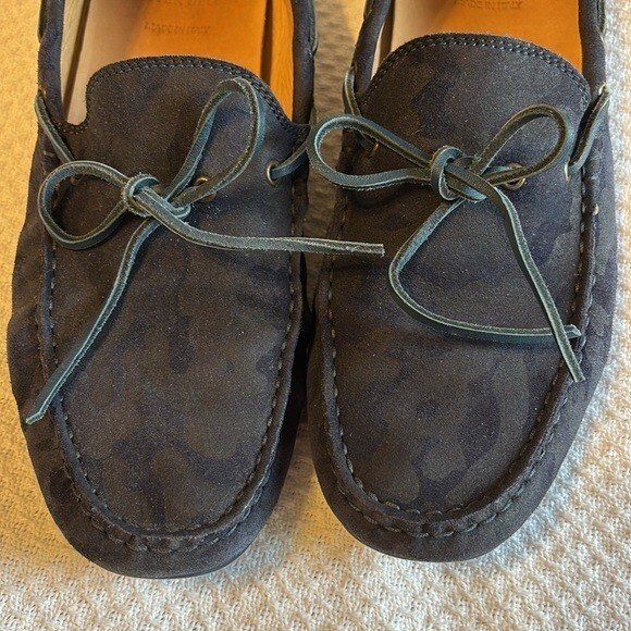 Austen Heller Kingston Blue Camo Suede Leather Loafers size  display picture 3