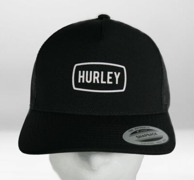 Hurley Josher Trucker Unisex Mesh Hat Snapback Cap 1 Size Adjustable Black