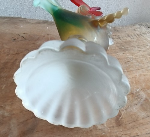 Coq en verre polychrome vintage - Foto 10 di 10