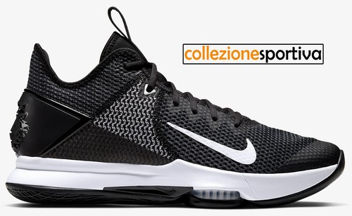 SCARPE UOMO/DONNA NIKE LEBRON WITNESS 4 - BV7427-001 col. nero/bianco | eBay