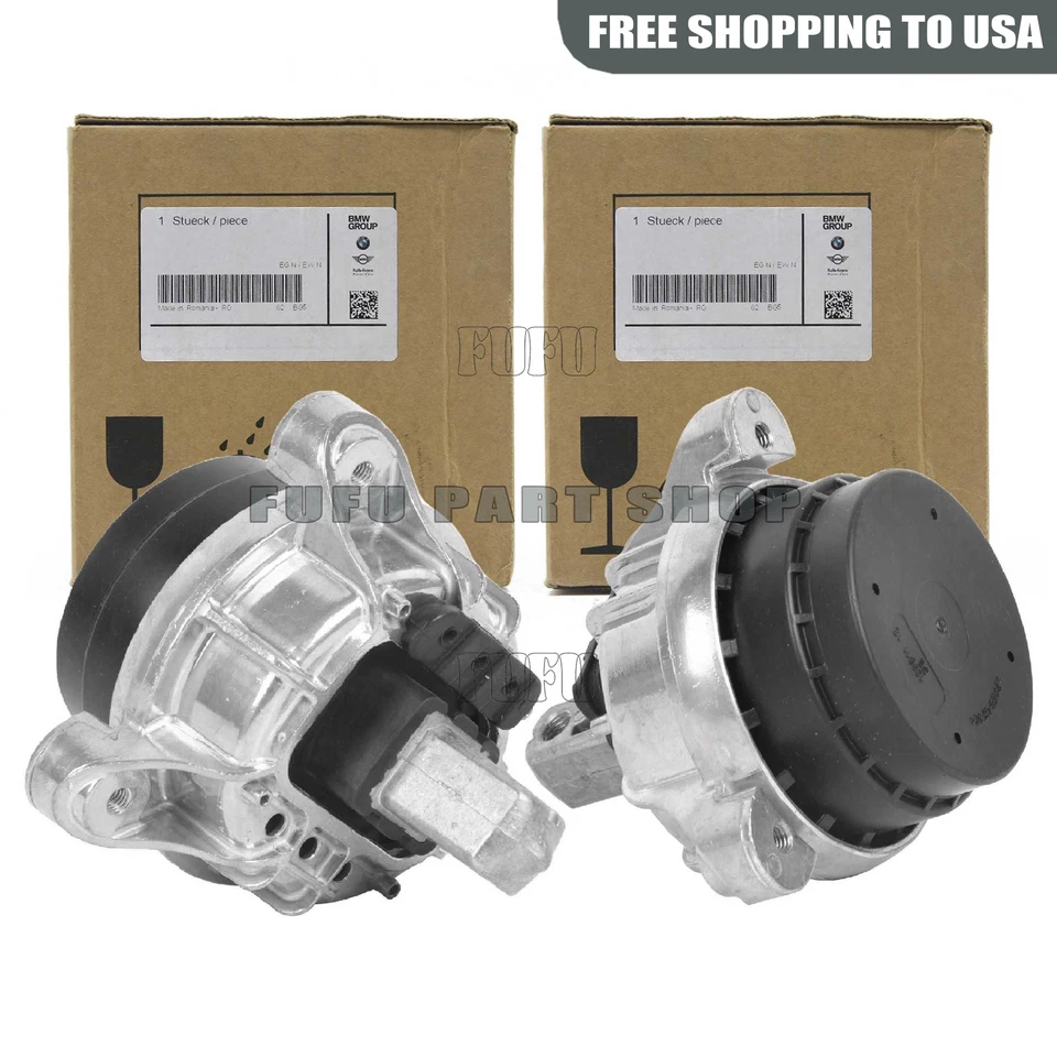 2PCS FRONT L & R MOTOR MOUNT FOR 2010-2012 BMW 740i, 740Li 3.0L GAS - Image 4 of 4