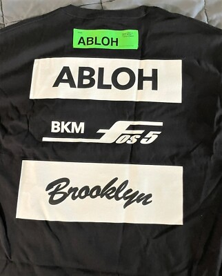 Champion Virgil abloh ビックプリント Tシャツ XL 黒 Virgil Abloh x Champion x Brooklyn Museum T-Shirt | Black