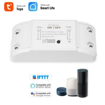 WiFi Smart Switch Wireless Tuya APP VoiceControl Timer Home Automation Module