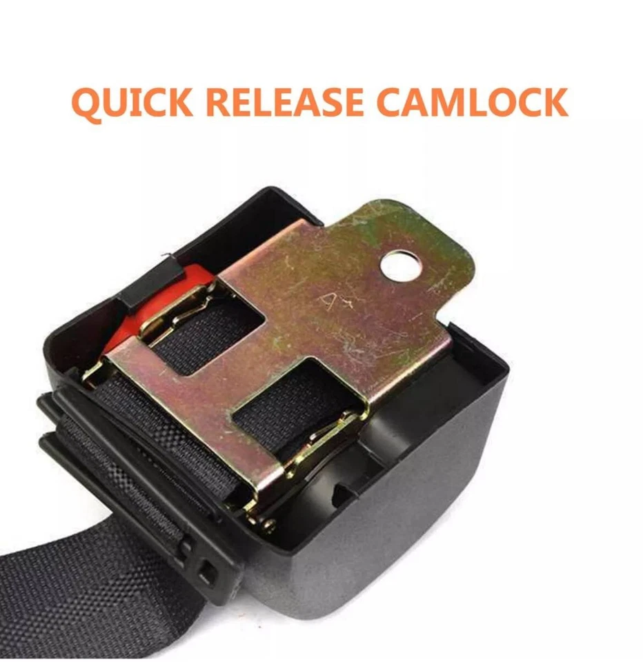 Para Todos Ford 2 Cinturones de Seguridad Asiento Delantero Fácil Instalación Ajustable Duradero Foto 4 de 4