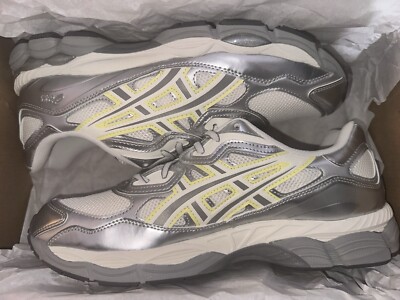 ASICS for emmi GEL-NYC 1202A498-100アシックス Asics x Emmi Gel-NYC White Huddle Yellow 1202A498-100 [Women SZ 12
