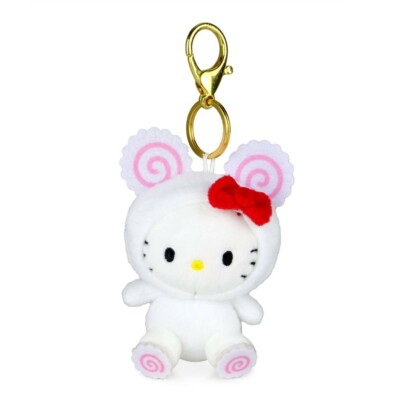 HELLO KITTY FISH CAKE Plush Charm Clip-On Toy Kidrobot Cup Noodles