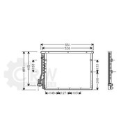 AVA Quality Cooling Kondensator Klimaanlage KlimaküHler FüR BMW 3Er Compact E36