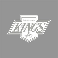 Los Angeles Kings 2 NHL Team Logo 1 Color Vinyl Decal Sticker Car Window Wall