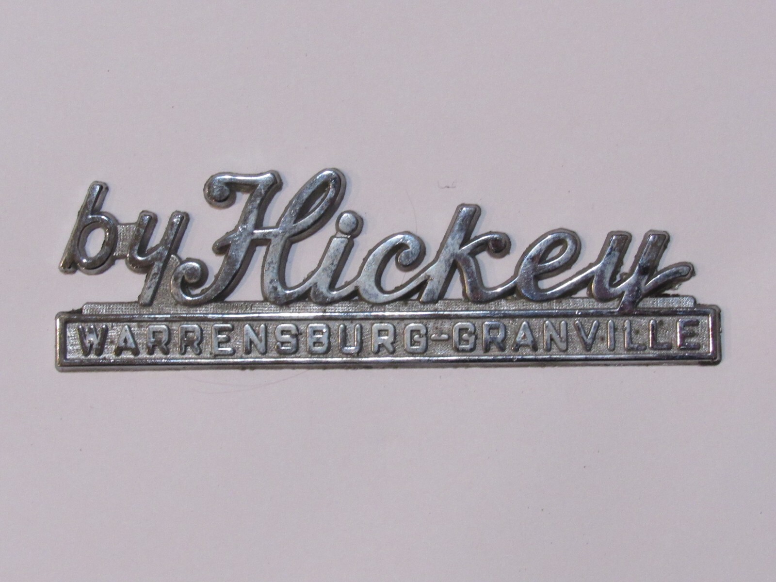 Vintage Hickey Ford Warrensburg New York Metal Dealer Badge Emblem Tag