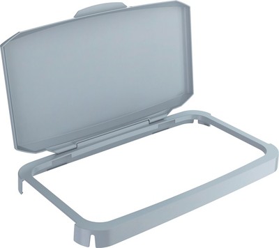 DURABLE 1800500050 Klappdeckel  PP grau B510xT285mm passend für Abfallbehälter 6