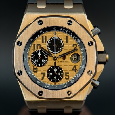 Audemars Piguet Royal Oak Offshore Half Brick 26470OR Rose Gold Champagne Dial
