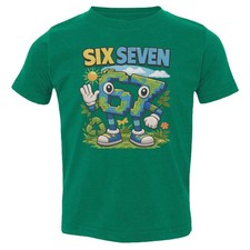 Six Seven Italian Brainrot Earth Day 67 Meme Toddler T-Shirt