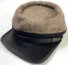 CIVIL WAR CSA CONFEDERATE JEAN WOOL INFANTRY KEPI FORAGE CAP HAT-2XLARGE