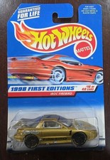 Hot Wheels 1998 First Editions Iroc Firebird Gold 1640 Collector 653 New Hot Wheels 1998 First Editions Iroc Firebird Gold 1640 Collector 653 New