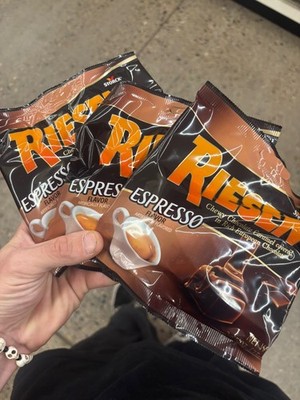 Riesen ESPRESSO Chewy Chocolate Caramel Covered Candy {LOT OF 3 BAGS}