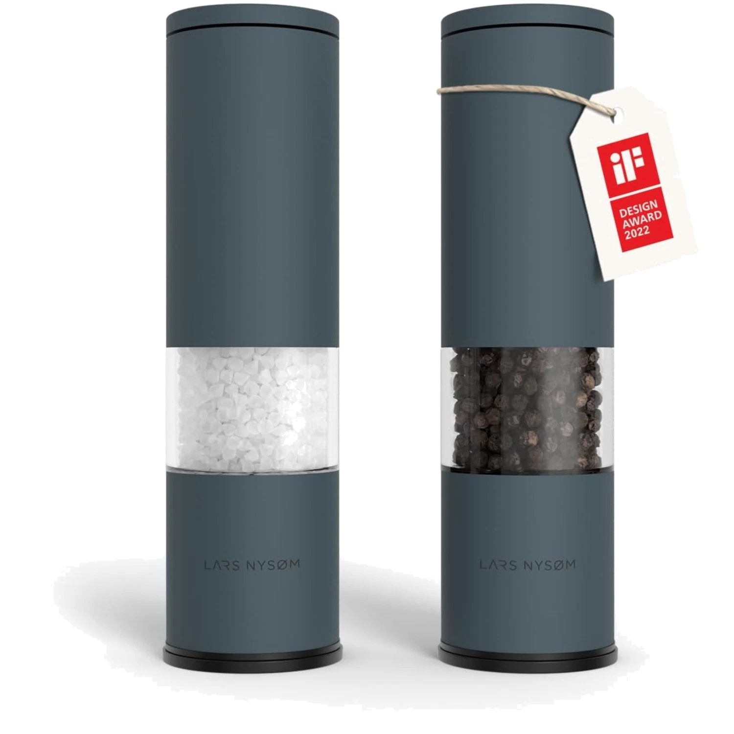 Gourmet Salt and Pepper Mills - Elegant Stone Blue with Adjustable Grinder
Opens in a new window or