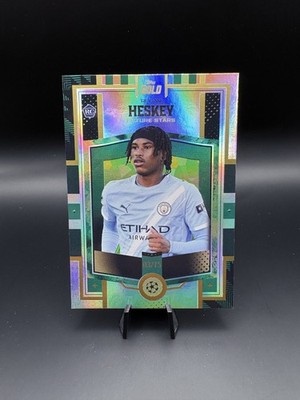 Reigan Heskey Topps Gold 2025/26 Future Stars RC GREEN SPARKLE /75 Man City