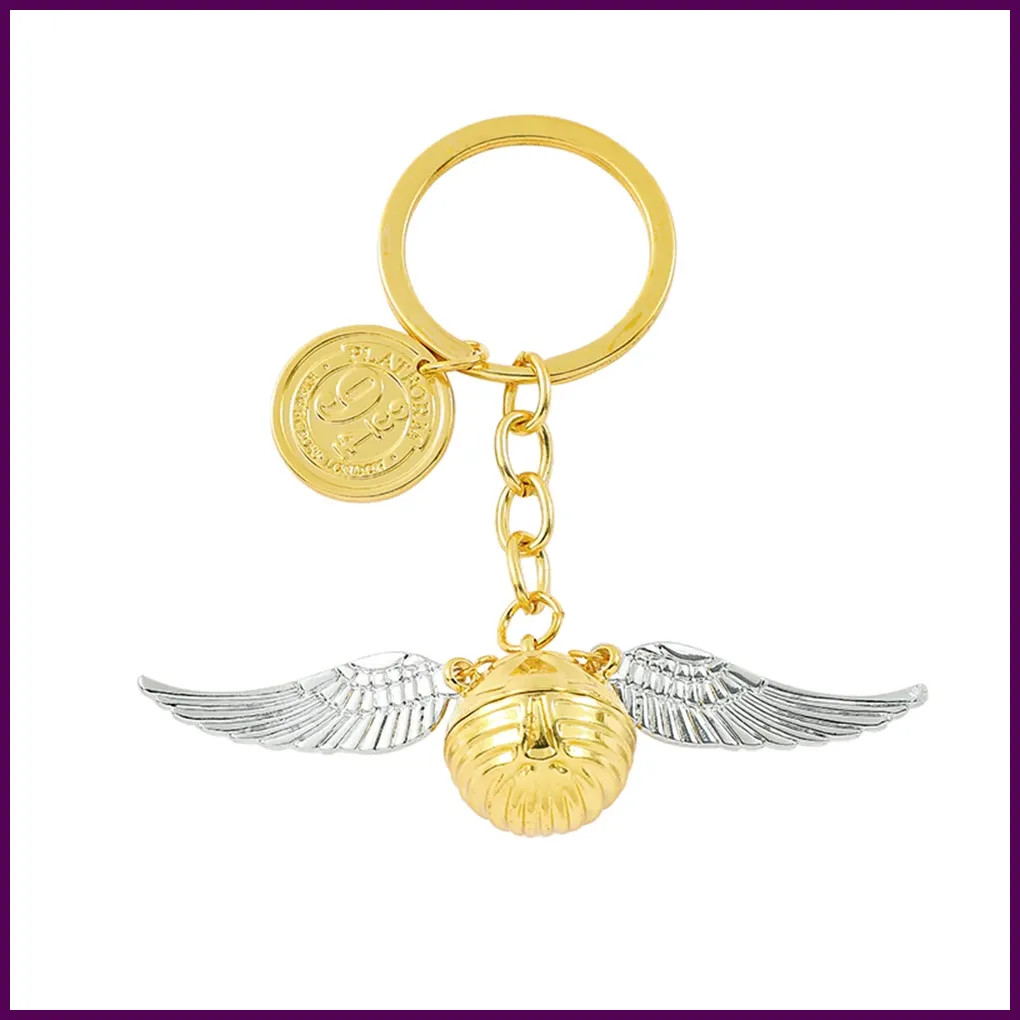 Película Harri Potter Llavero Moda Tendencia Snitch Dorado Colgante Llavero Niños