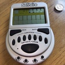 Vtg Solitaire LCD Electronic Handheld Game