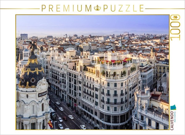 Calvendo Puzzle Blick üBer Madrid | 1000 Teile Lege-GrößE 64 × 48 Cm Foto-Puzzle-image