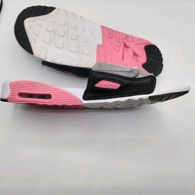NIKE AIR MAX 90 SLIDES WHITE ROSE PINK SMOKE Sz 10 BQ4635 