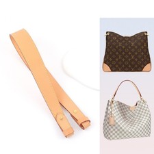 24'' Natural Vachetta Leather Shoulder Bag Strap for LV Graceful Series Bag
