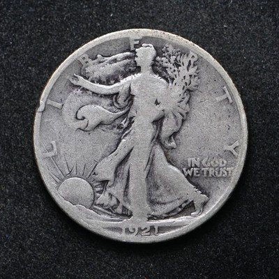 1921-S Walking Liberty Silver Half Dollar Good+  (cn16806)