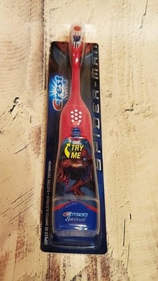 Spider-Man Crest Spin Brush Electric Toothbrush 2002 NEW Sealed Vintage