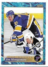 JIM MONTGOMERY 1993-94 SCORE ROOKIE CARD NEAR MINT+ CONDITION. rookie card picture
