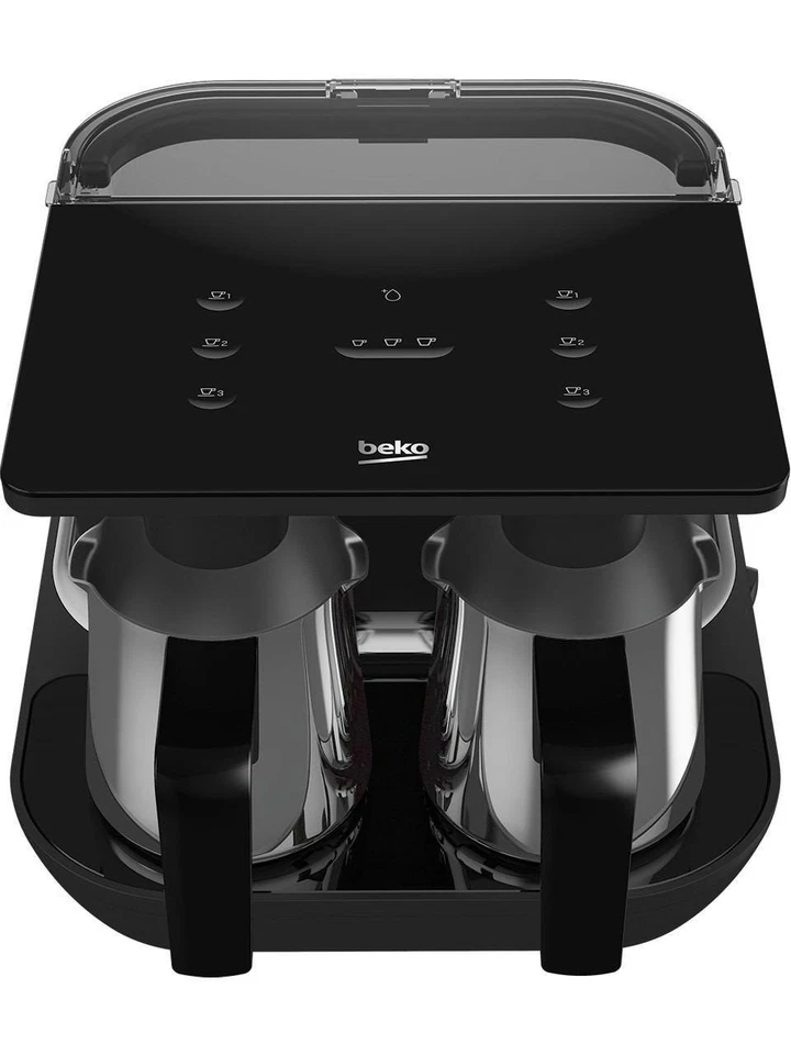 Beko 8961 S Keyf Stahl Doppel Kaffeemaschine Türkische Kaffeemaschine