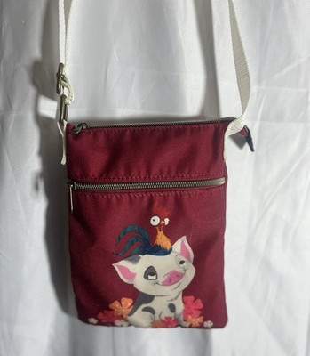 Loungefly Disney Moana Pua Small Crossbody Bag Burgundy  display picture 3