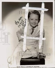 1934 Press Photo Young actor David Holt in Paramount Pictures - pio45365