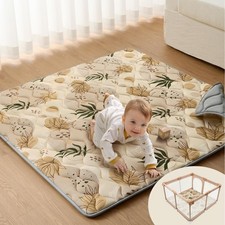 Baby Play Mats for Floor, 50x50 Playpen Mat, Thick Cushioning Padding Foam Pl...