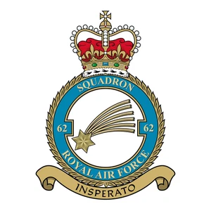 No. 62 Squadron RAF badge patch Self Adhesive Vinyl Sticker