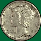 1929-S Mercury Dime Extremely Fine XF Coin #46722