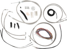 LA Choppers Complete Bar Swap Cable & Brake Line Kit LA-8051KT2-19 Made in USA