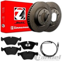 Zimmermann Black Z Bremsscheiben + BelÄGe Vorne Passend FüR BMW 5Er F10 F11