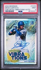 2022 Bowman Chrome Virtuosic Vibrations #VV20 Diego Cartaya Auto PSA 9