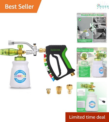 #ad Foam Cannon Pressure Washer Kit 4000 PSI Dual Tip Nozzles Car Wash Foam Lance $101.97