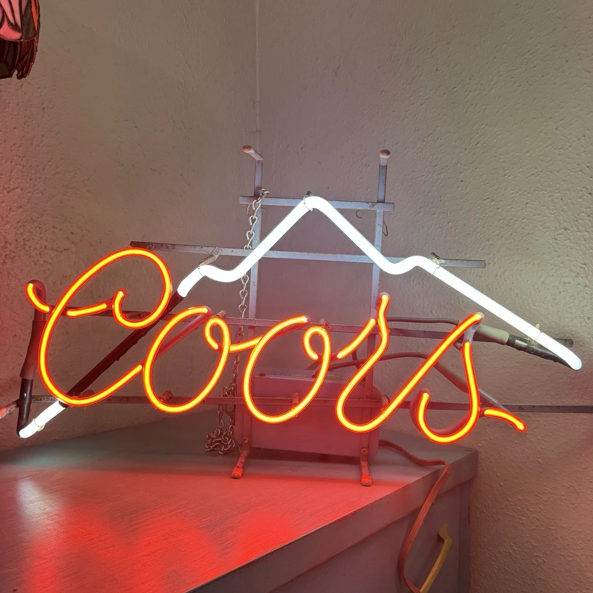 Vintage Coors Beer Neon Sign In Collectible Coors Signs & Tins for