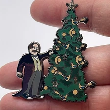 The Wizarding Trunk Festive Christmas Tree Enamel Pin