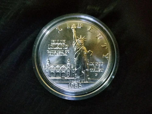 1986-S U.S. Liberty Ellis Island One Dollar Silver Commemorative Coin #1