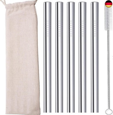 Bubble Tea Strohhalme Edelstahl Strohhalm Wiederverwendbar Boba Straw Metall
