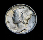 1945 D United States Silver Mercury Dime - Uncirculated - Clearance Price! -#523