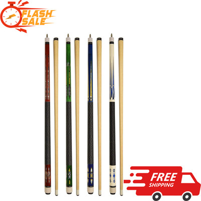 NEW Set of 4 Pool Cues 58in Billiard House Bar Pool Cue Sticks Sports Gear