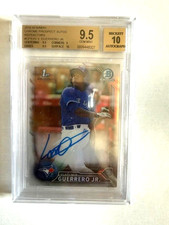 2016 Bowman Chrome Prospect Refr. Auto #/499 Vlad Guerrero, Jr RC BGS 9.5/10